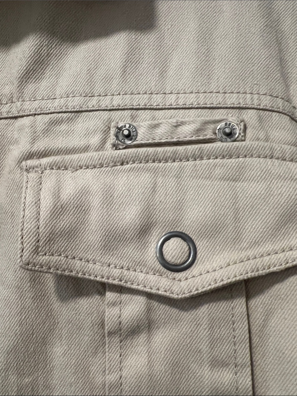 Free People x We The Free Kali Washed Utility Jacket Morning Oat Medium - Picture 9 of 14